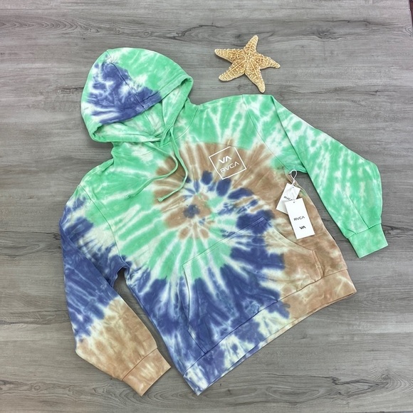 🔆RVCA🔆 ALL THE WAY HOODIE SWEATSHIRT - Picture 2 of 14